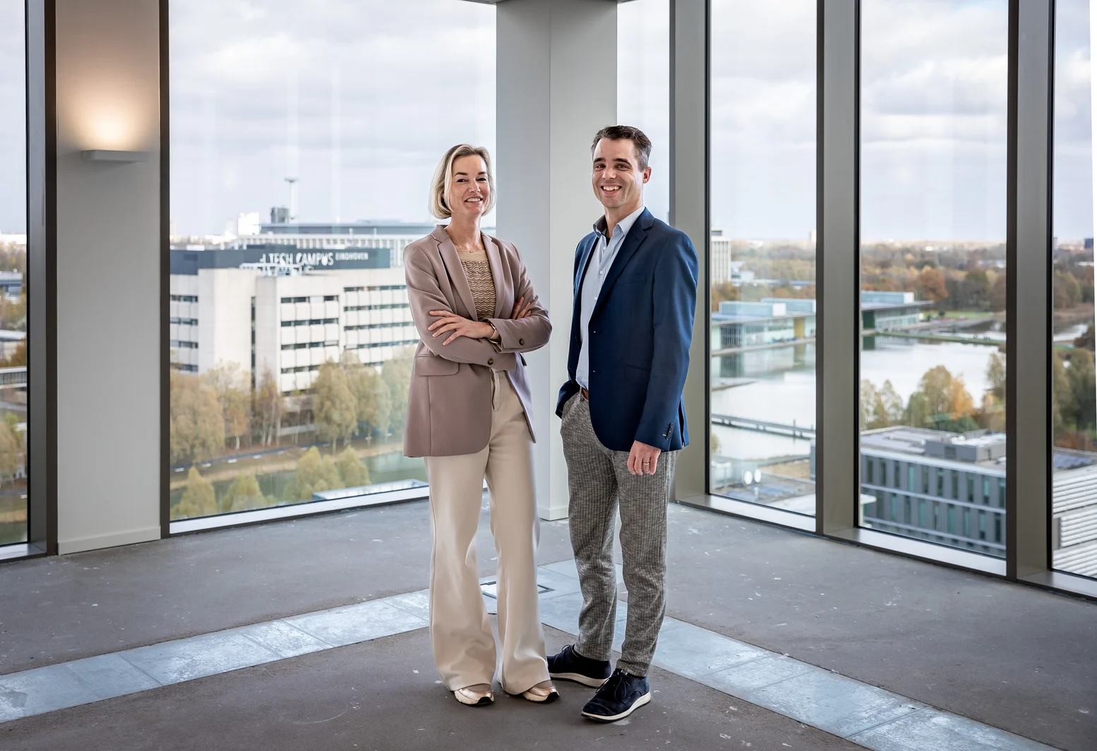 Elsbeth Smit and Jereoen Triepels at Lucis One