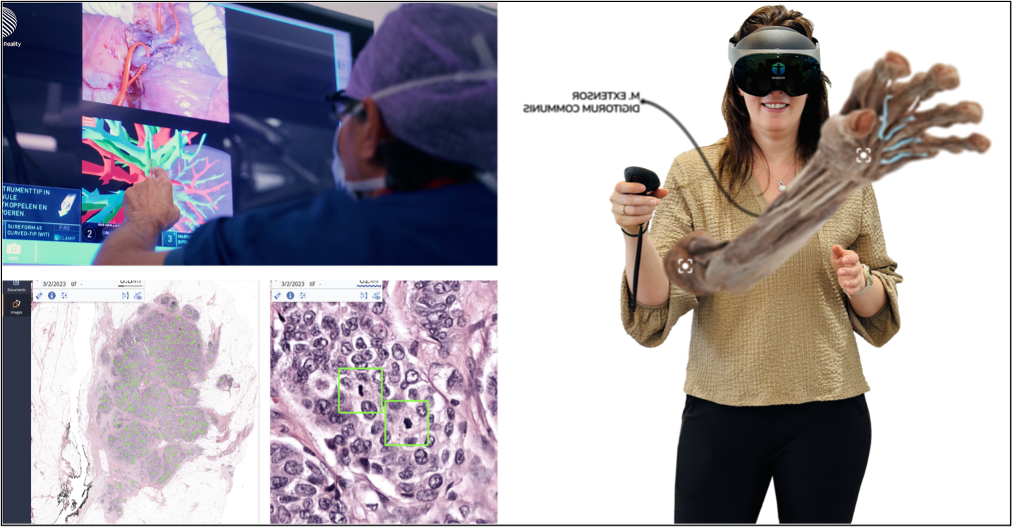 A collage of images showing MedTech AI companies