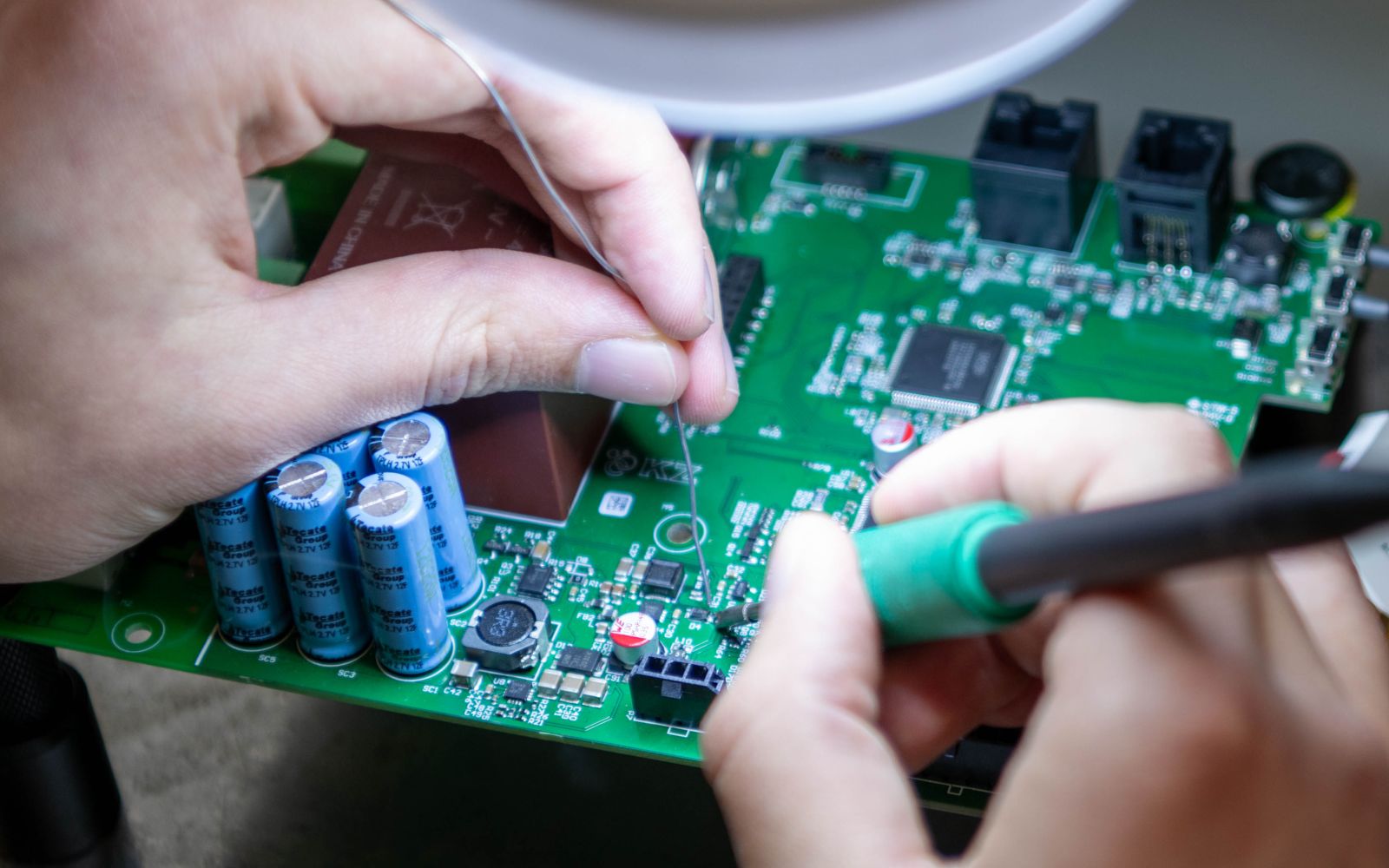 Closeup of circuit board