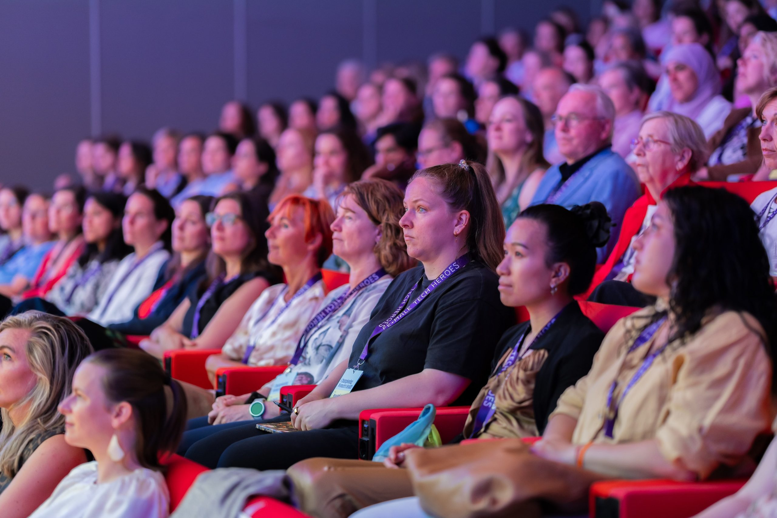 Audience listening to presentation